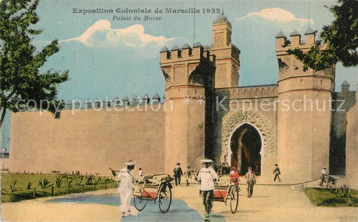 Exposition Coloniale Marseille 1922  Palais du Maroc