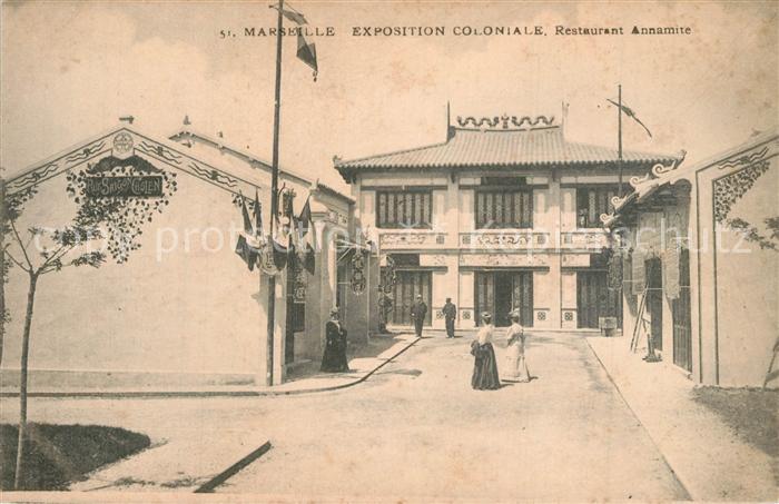 Exposition Coloniale Marseille 1906 Restaurant Annamite
