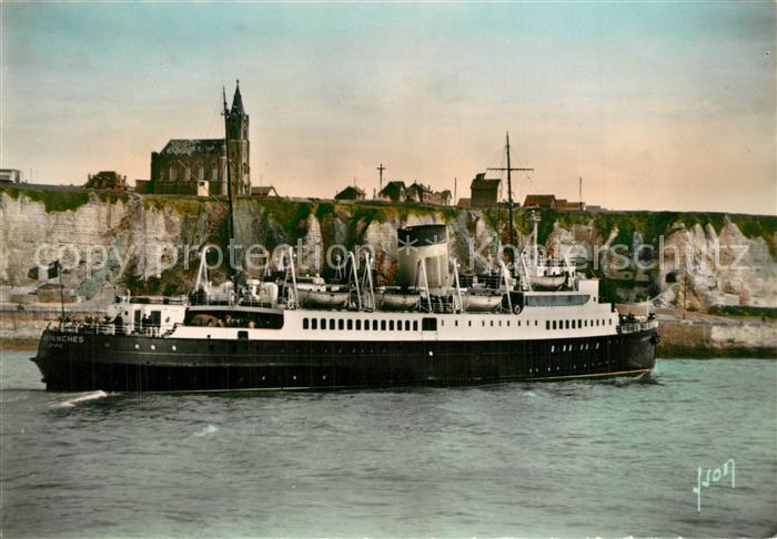 Schiffe Ships Navires Arromanches Chapelle Notre-Dame-de-Bon-