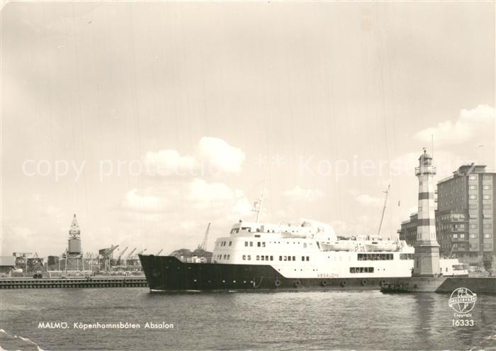 Schiffe Ships Navires Malm? K?penhamnsbaten Absalon