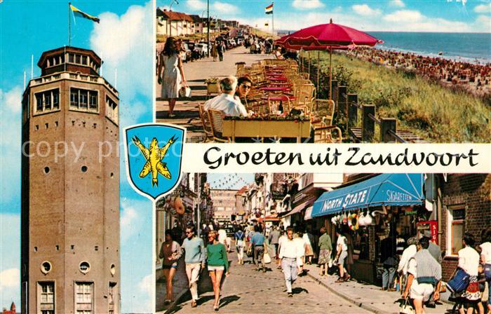 Zandvoort Holland Leuchtturm Strand Promenade Kirchenstrasse Zentrum Ladengescha