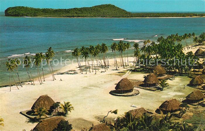 Alao Village Beach looking towards Island of Aunu'u
