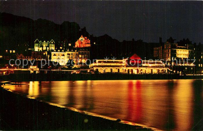 Llandudno Wales Seaside resort at night
