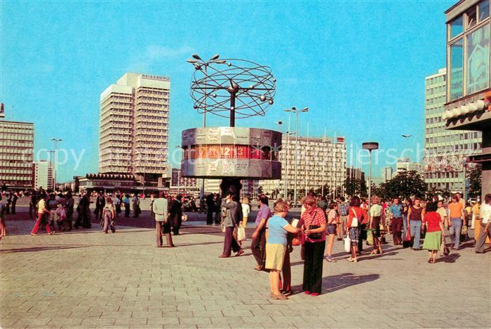 Berlin Alexanderplatz Weltzeituhr Hauptstadt der DDR