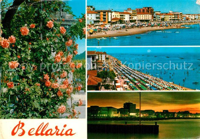 Bellaria Panorama Strand Stadtansicht Nachtaufnahme Rosenstock