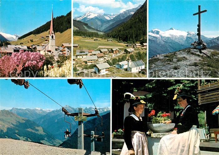 Lanersbach Panorama Zillertal Vorderlanersbach Grueblspitze Bergbahn Eggalm Tuxe