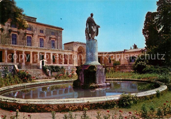 Corfu Palazzo Reale Koenigspalast Denkmal Statue