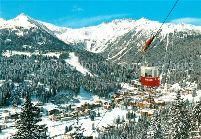 Madonna di Campiglio Veduta invernale con la Funivia di Pradalago Dolomiti di Br