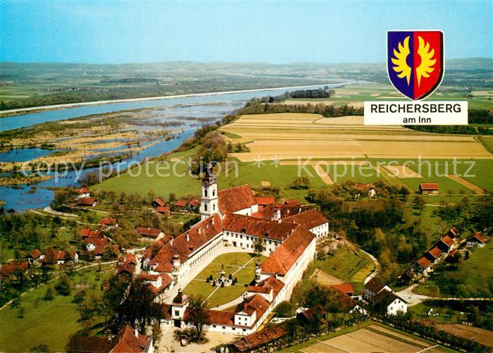 Reichersberg Inn Augustiner Chorherrenstift Fliegeraufnahme