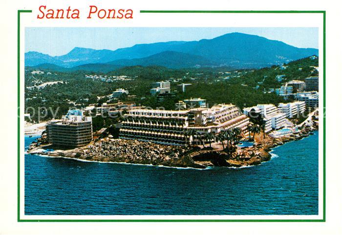 Santa Ponsa Mallorca Islas Baleares Hotels Ferienanlagen Kueste Fliegeraufnahme