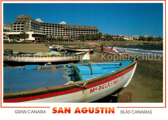 San Agustin Gran Canaria Fischerboote Strand Hotels