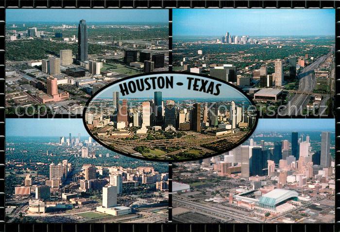 Houston  Texas USA Skylines of the city Galleria Greenway Plaza Compaq Center Te