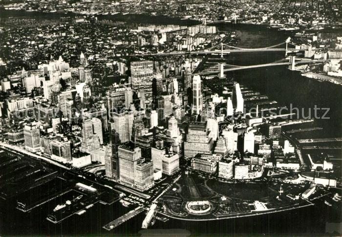 New York City Bird s eye view of the city near Hudson River estuary