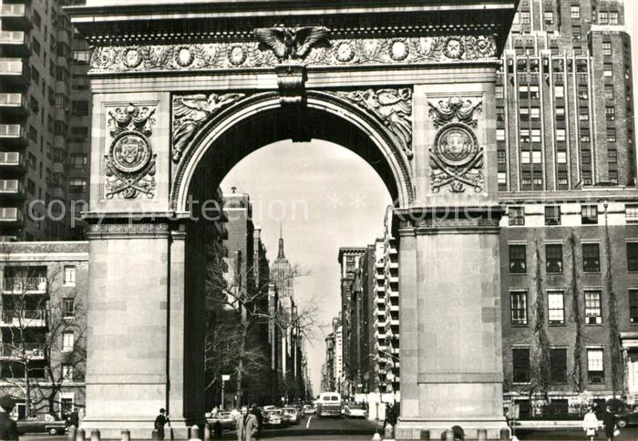 New York City Fifth Avenue Arch of Triumph in Washington Square