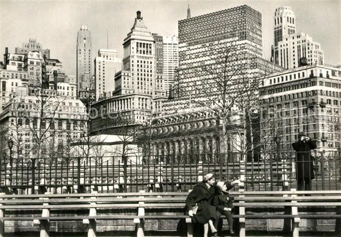 New York City Battery Park Downtown's skyscrapers