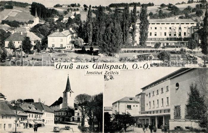 Gallspach Institut Zeileis Ortsmotiv mit Kirche