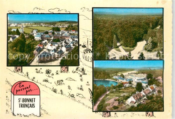 Saint-Bonnet-Troncais Vue aérienne Forêt de Troncais