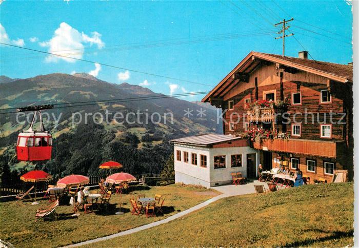 Zell Ziller Tirol Grindlalm Berggasthof Enzian Sepp Seilbahn Alpen