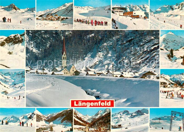 Laengenfeld Oetztal Wintersportzentren des oetztales Ortsansicht mit Kirche Wint
