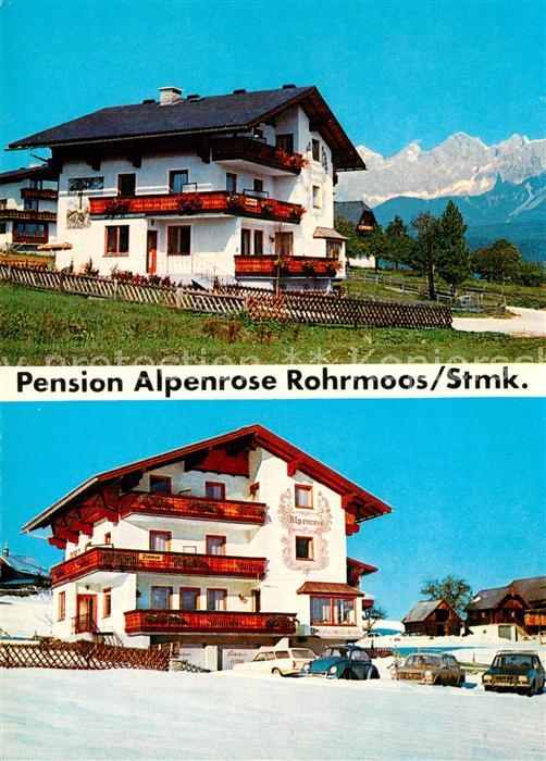 Rohrmoos Schladming Pension Alpenrose im Sommer und im Winter