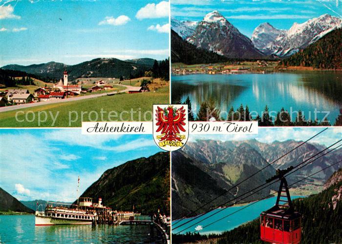 Achenkirch Panorama Ausflugsdampfer Bergbahn Alpen