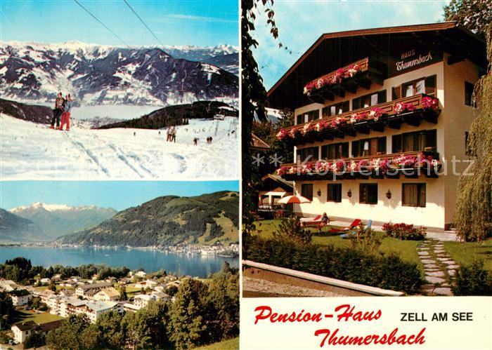 Thumersbach  Pension Haus Thumersbach Panorama Zeller See Wintersportplatz Alpen
