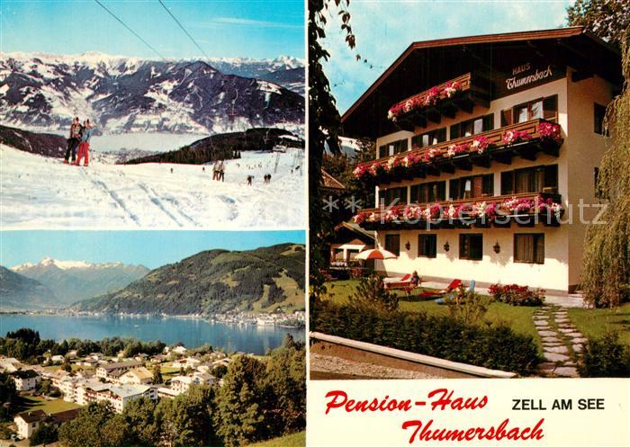 Thumersbach  Pension Haus Thumersbach Panorama Zeller See Wintersportplatz Alpen