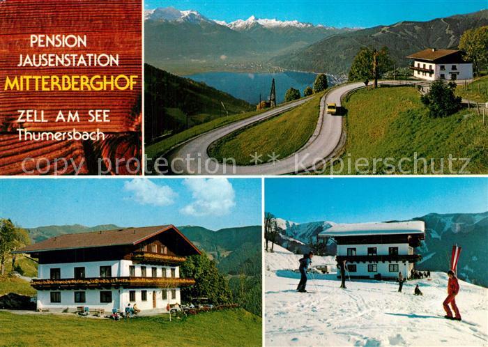 Thumersbach  Pension Jausenstation Mitterberghof Panorama Zeller See Hohe Tauern