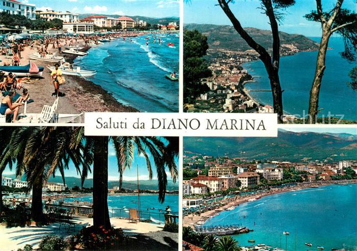 Diano Marina Kuestenpanorama Strand