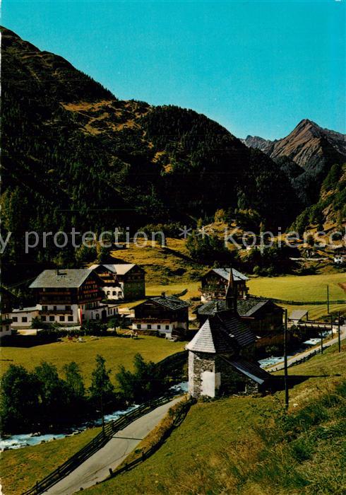 Hinterbichl Praegraten Bergdorf Kapelle Sommerfrische Virgental Alpen