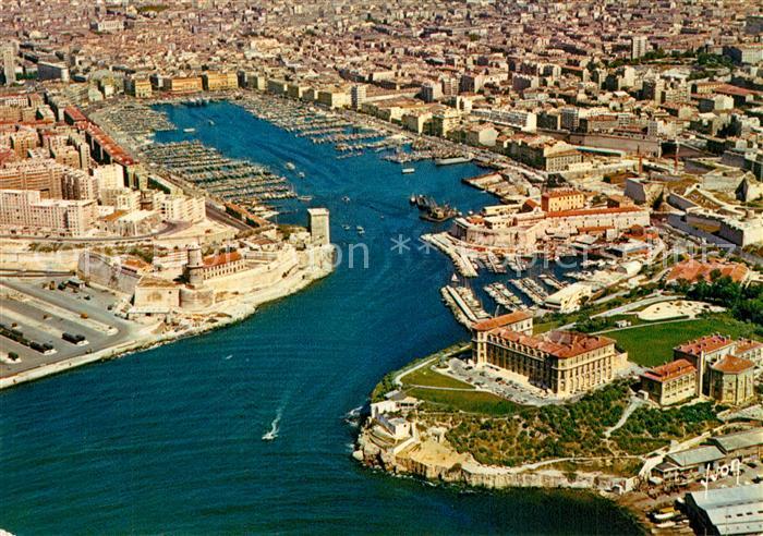 Marseille Bouches-du-Rhone Fort Saint Jean Parc Chateau du Pharo Vieux Port vue