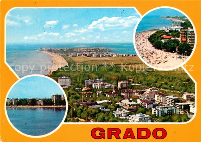 Grado Gorizia Panorama aereo Spiaggia e veduta dal mare a Pineda