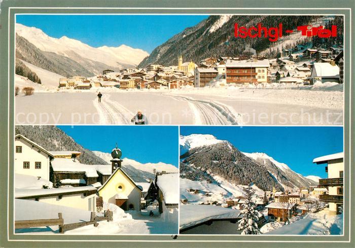 Ischgl Panorama Wintersportplatz Paznauntal Alpen