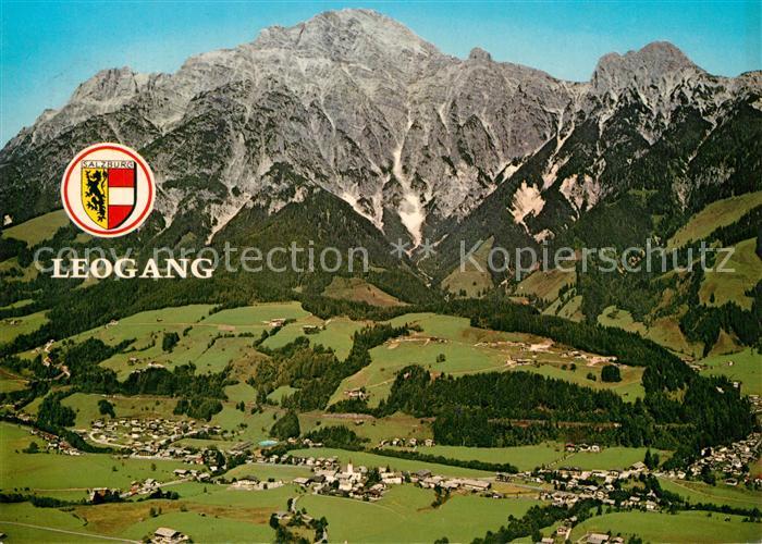 Leogang Hoehenluftkurort Leonganger Steinberge Fliegeraufnahme