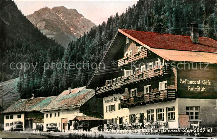 Haldensee Restaurant Cafe Rot Flueh