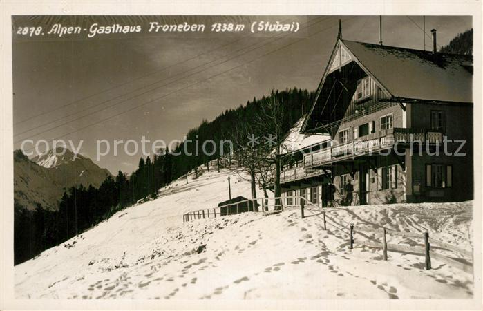 Stubaital Alpen Gasthaus Froneben