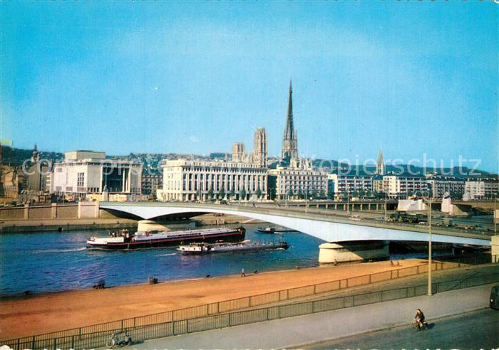 Rouen Pont Jeanne d’Arc et le Theatre des Arts