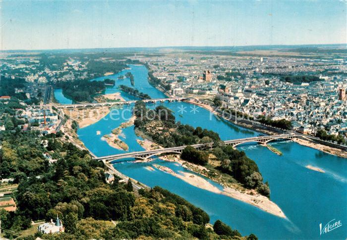 Tours Indre-et-Loire Vue aerienne La Loire Les Iles Simon av
