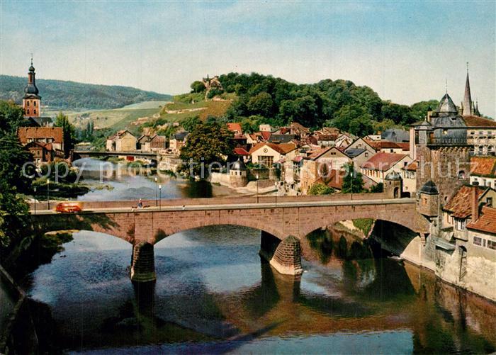Bad Kreuznach mit Pauluskirche und Kauzenburg