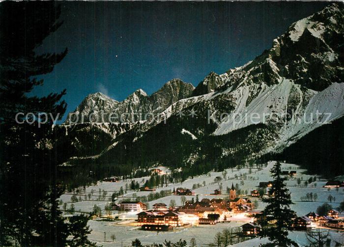 Ramsau Dachstein Steiermark Panorama bei Nacht