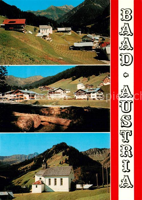 Baad Mittelberg Kleinwalsertal Teilansichten Kirche