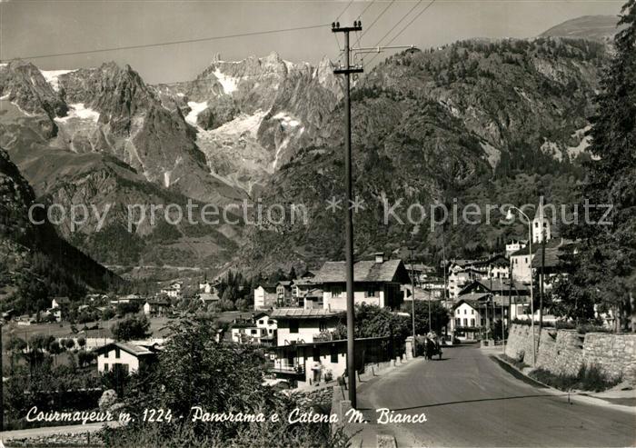 Courmayeur Panorama e Catena M Bianco