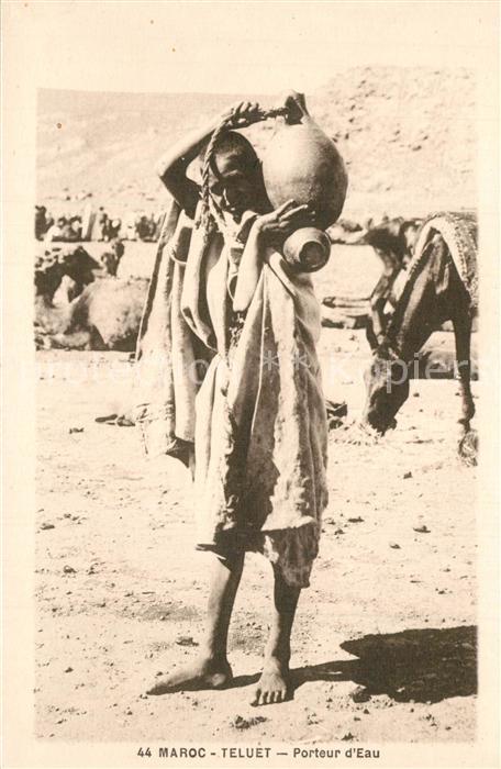 Teluet Maroc Marokko Porteur d Eau