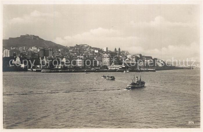 Vigo Galicia Espana Panorama Hafen