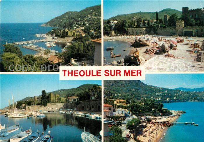 Theoule-sur-Mer Fliegeraufnahme Strand Hafen