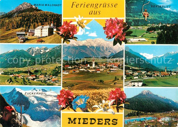 Mieders Tirol Maria Waldrast Serleslift Zuckerhuetl Schwimmbad Panorama