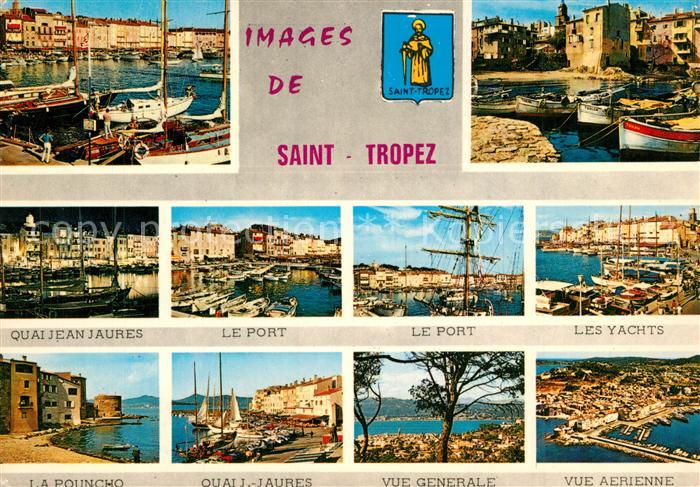 Saint Tropez Var Port YachQuai Jean Jaures Fliegeraufnahme