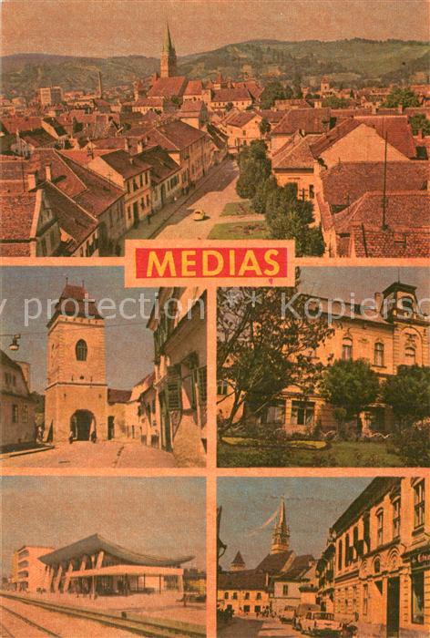 Medias Mediasch SIBIU Hermannstadt RO Stadttor Panorama Stadtansichten