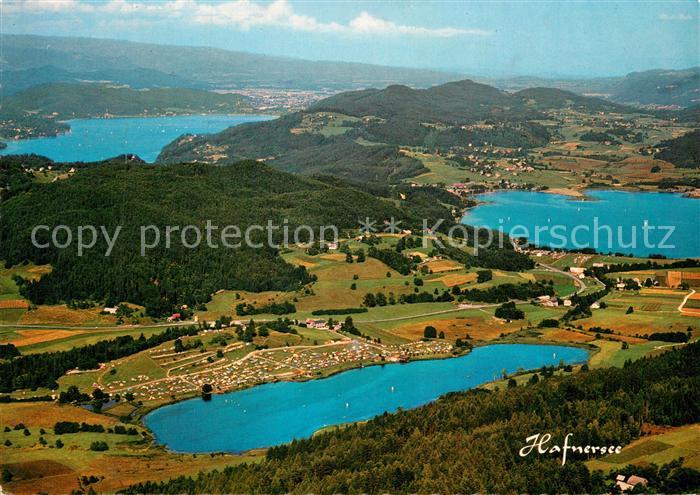 Hafnersee Fliegeraufnahme mit Keutschachersee W?rthersee