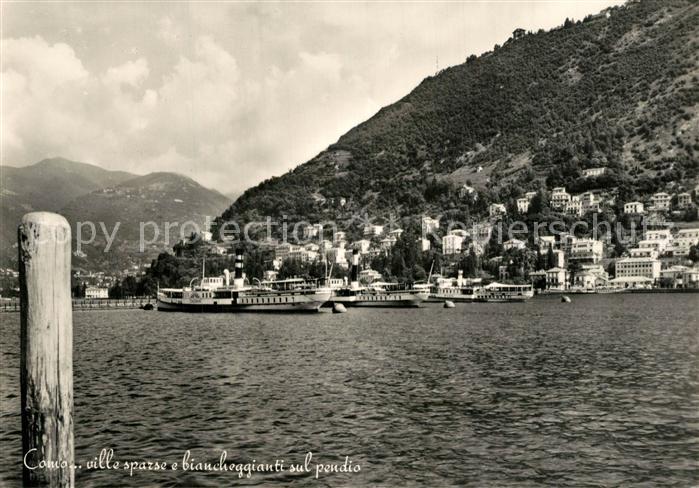 Como Lago di Como Ville sparse e biancheggianti sul pendio